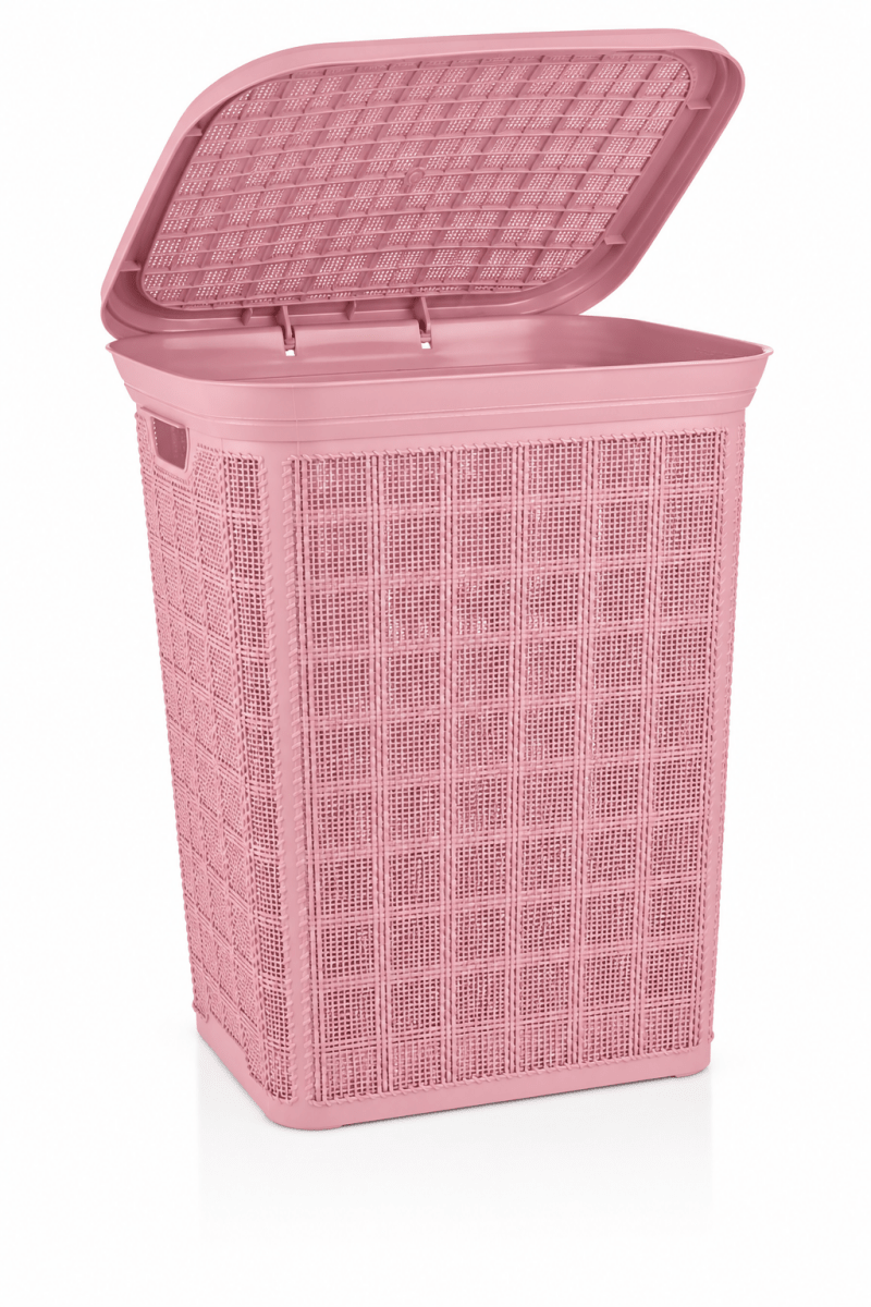 سلة غسيل 60 لتر مع غطاء Aristo - Rekaz Home
