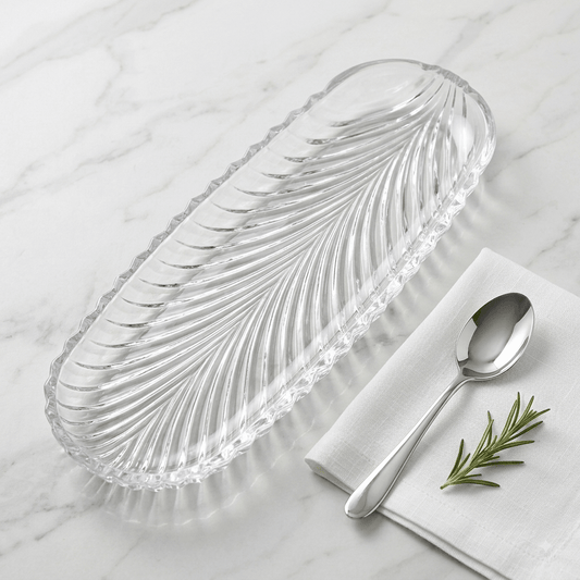 جاط ضيافة زجاج بيضاوي 42*12 سم - Rekaz Home