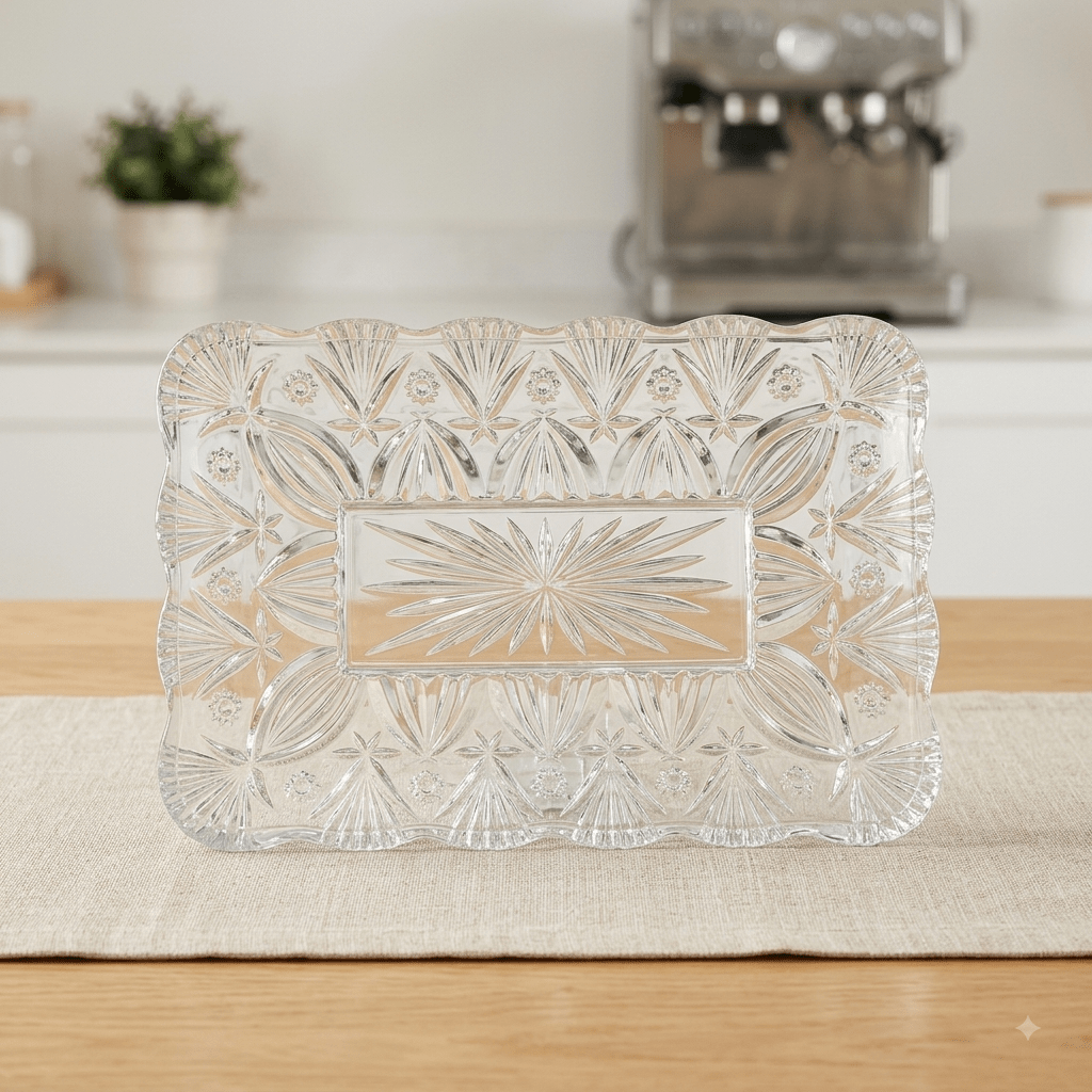 جاط ضيافة زجاج مستطيل 30*15 سم - Rekaz Home