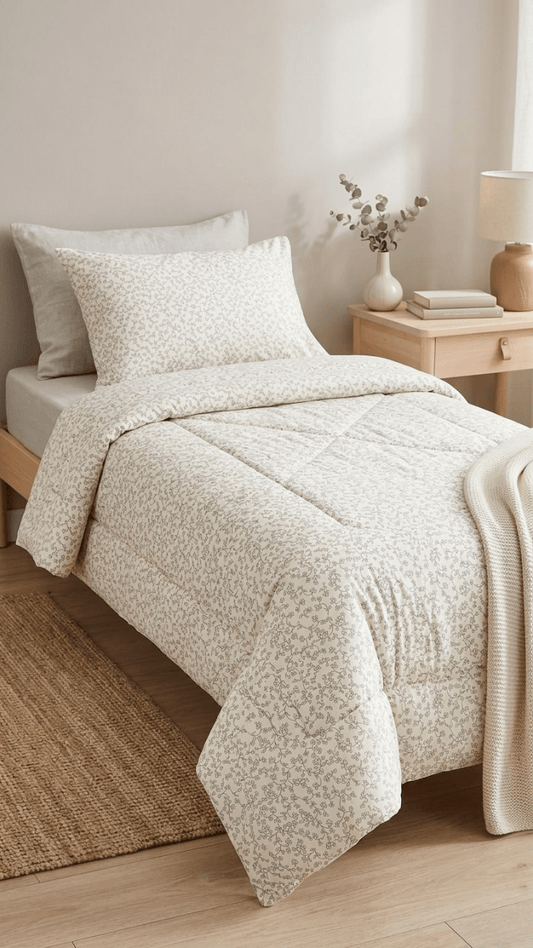 لحاف صيفي مفرد اطراف دانتيل - Rekaz Home