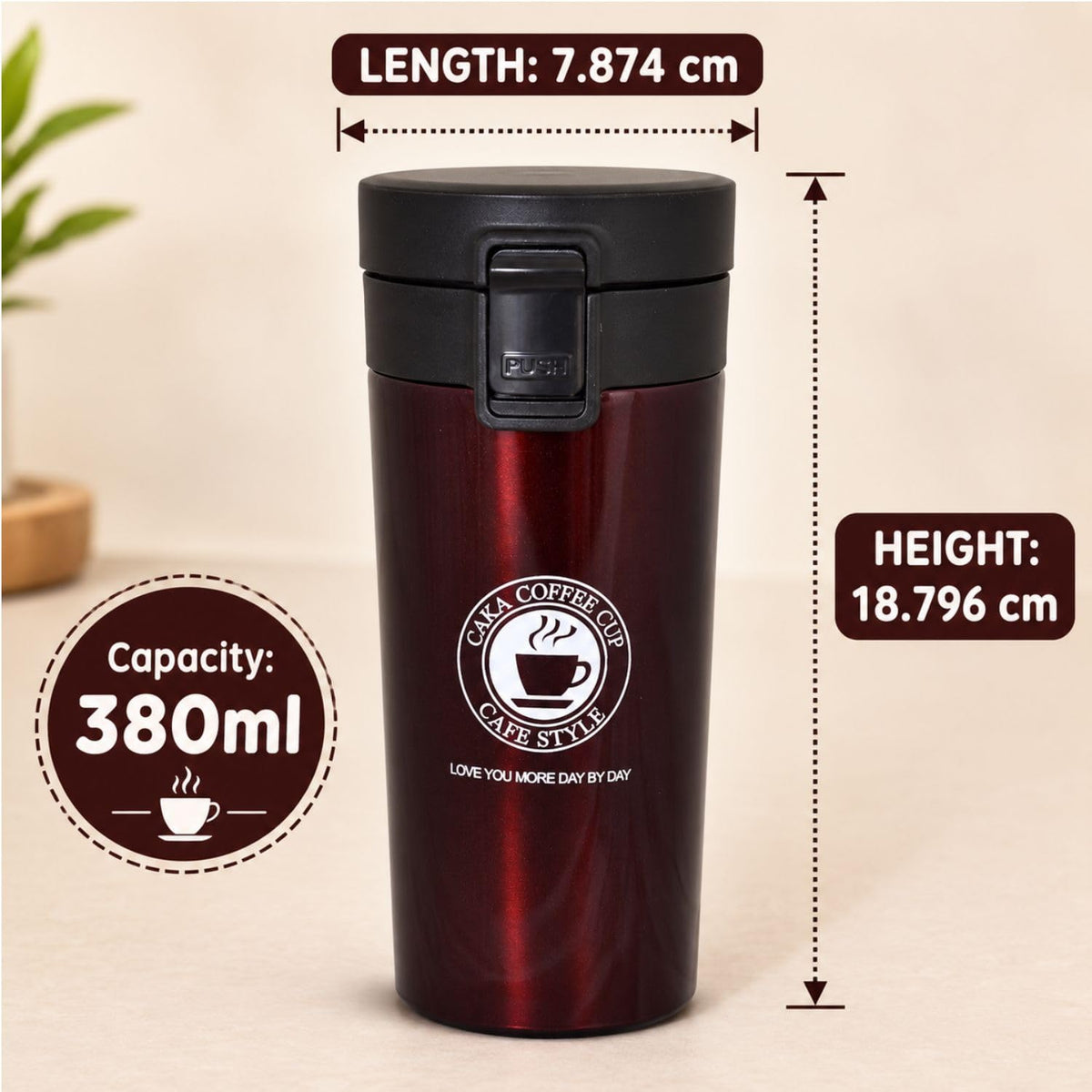 مج حراري ستانلس ستيل 480 مل - Rekaz Home