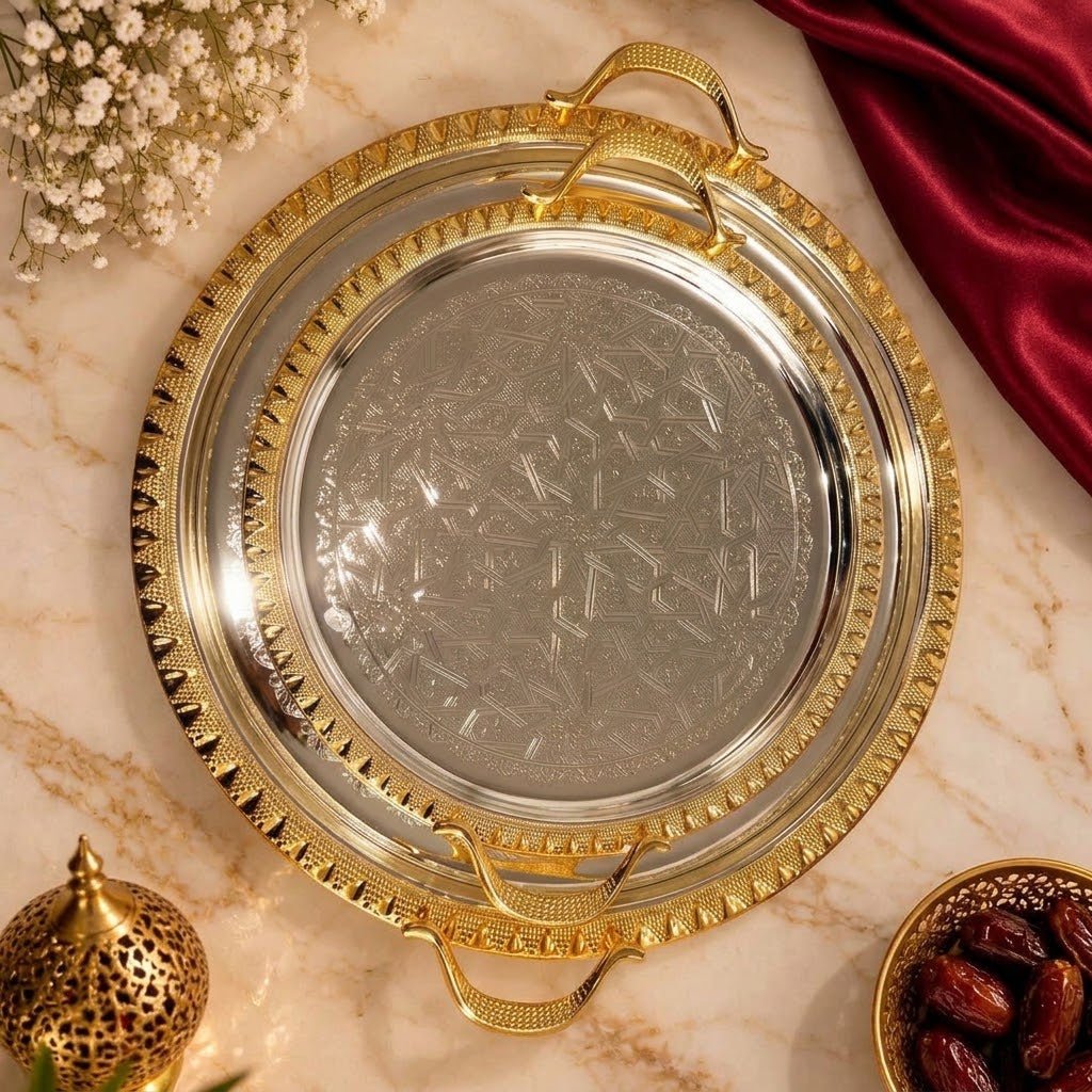 طقم صواني دائري فاخر من كاسيلا - Rekaz Home